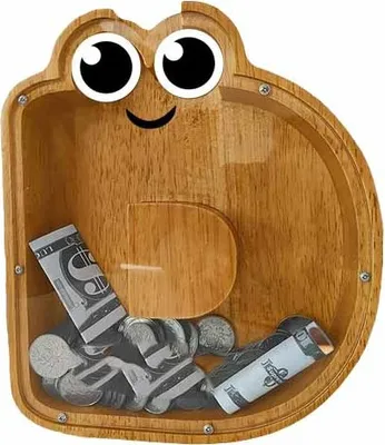 Obrázok produktu pre Pokladnička drevená - Písmenko D
