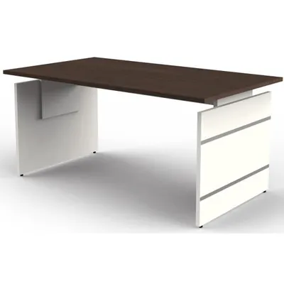 Zdjęcie produktu dla Biurko z bocznymi panelami Form4 z regulacją wysokości, 160 x 80 x 68–76 cm, kolor wenge