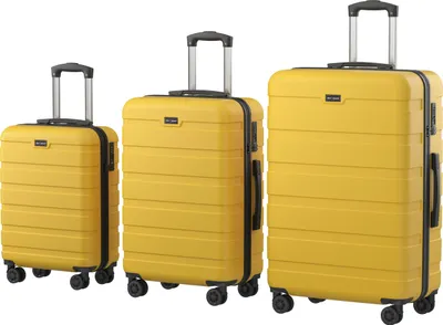 Image de AlzaGuard Traveler suitcase, 3 pcs. Set - žlutý
