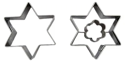 Produktbild von Ausstechform 2er Stern/Blume+Stern ø45mm