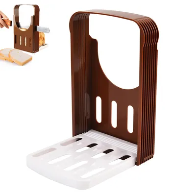 Produktbild von Brotschneidemaschine,faltbarer Toastschneider,Verschiedene Stärken,für gleichmäßige Scheiben und perfektes Toasten, unverzichtbares Küchengerät