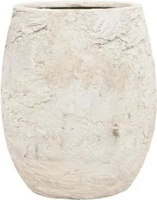 Productafbeelding van Baq plantenbak Algar, crèmekleurig, diameter 36 cm, hoogte 30 cm, opening 20 cm