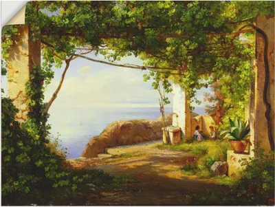Produktbild von ARTland Wandbild, selbstklebend Sorrento. 1875 Größe: 80x60 cm