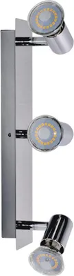 Produktbild von Spiegellampe Wandlampe Chrom 32cm 3x GU10 LED 4W IP23