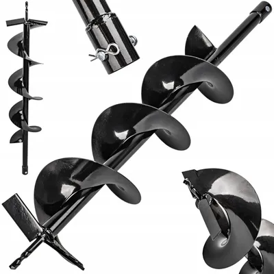 Produktbild von Ø 150mm 800 mm Profi Erdlochbohrer Erdbohrer Erdaufbereiter Bohrer Pfahlbohrer