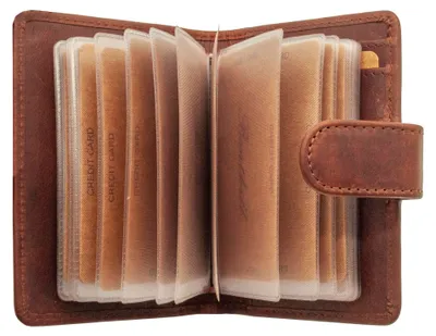 Produktbild von Benthill Kartenbörse aus Echt-Leder - Kartenetui für Kreditkarten - RFID Karten Geldbörse