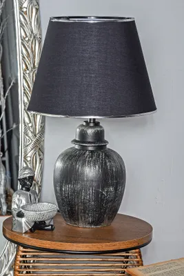 Produktbild von Opviq, TM272, Tischlampe, METALLKÖRPER, Schwarz, 18 x 52 cm