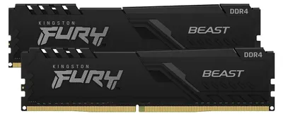 Produktbild von Kingston Technology FURY Beast 16GB 5200MT/s DDR5 CL40 DIMM (2er-Kit) Black, 16 GB, 2 x 8 GB, DDR5, 288-pin DIMM