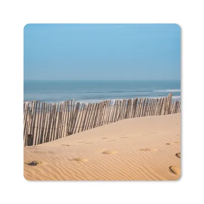 Produktbild von MuchoWow® Mauspad Mousepad Strand - Meer - Pfähle 30x30 cm - Mousepads - Maus Mat - Pad - Mausunterlage - Gaming