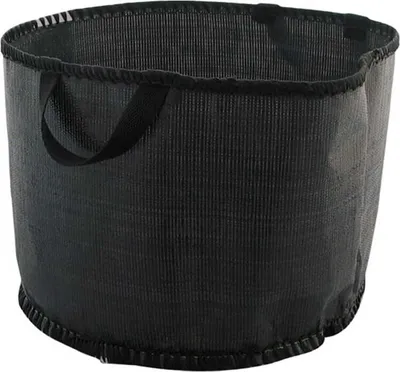 Produktbild von Pflanzsack Pflanztasche Gartensack, rund, schwarz 40L
