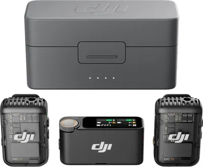 Produktbild von DJI Mic 2 (2 Sender + 1 Empfänger + Lade Kameramikrofon