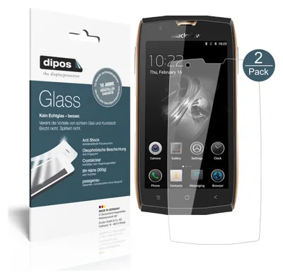 Produktbild von Dipos Glass, Blackview, Blackview BV7000, Schockresistent, 2 Stück(e)