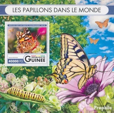 Produktbild von Briefmarken Guinea 2016 Mi Block 2681 (kompl. Ausgabe) postfrisch Schmetterlinge