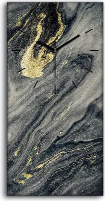 Produktbild von Wandbild Leinwand Bilder Wanduhr Geräuschlos 30x60 Malerei Abstrakte Kunst - schwarze Hände