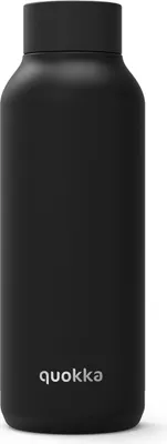 Obrázek produktu pro Quokka Solid - Nerezová dvoustěnná vakuově izolovaná láhev na vodu, přenosná termoska 510 ml (Jet Black)