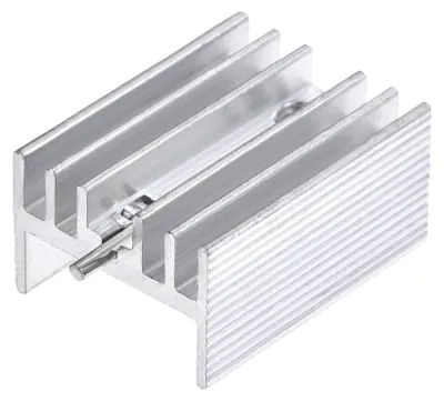 10er-Pack TO-220 Aluminium-Kühlkörper 20x15x10 mm