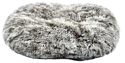 Plüschkissen für Hunde & Katzen, 88x58x20 cm, schwarz/weiß