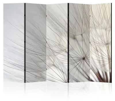 Zdjęcie produktu dla LUMASOUL Parawan dwustronny, parawan do wnętrz, motyw kwiatowy, 225x172 cm