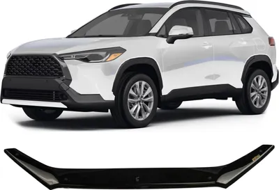 Produktbild von SCOUTT | Motorhaube Windabweiser Insekten Steinschlagschutz Für Toyota Corolla Cross Ab 2020, Aerodynamisch, Einfache Montage, Getönt, Spezielle Halterungen Für Die Haube (Ohne Bohren)