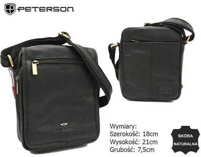 Produktbild von Herren -Leder -Schulterbote - Peterson