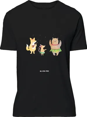 Produktbild von Mr. & Mrs. Panda Größe M T-Shirt Waldtiere Aloha - Schwarz - Geschenk, Wald, Shirt, Leben, Herren, Lustige Sprüche, Hase, Tshirt, Musik, Bär, Igel, mit Spruch