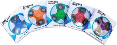 Zdjęcie produktu dla Fidget spinner brokatowy 7,5 cm różne kolory