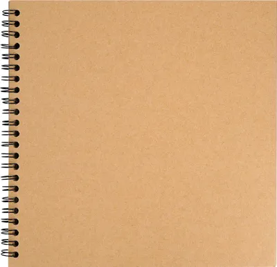Produktbild von BELLE VOUS 80 Seiten Scrapbook Album Fotoalbum Kraftpapier - Fotobuch zum Einkleben Braun 20x20 cm Blanko - DIY Spiralalbum Foto Album zum