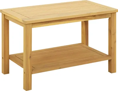 Produktbild von vidaXL Beistelltisch Öl-Natur 70 x 40 x 45 cm Massivholz Akazie