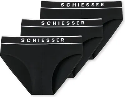Produktbild von Schiesser unterhose unterwäsche slip rio 3er-Pack 95/5 schwarz 4