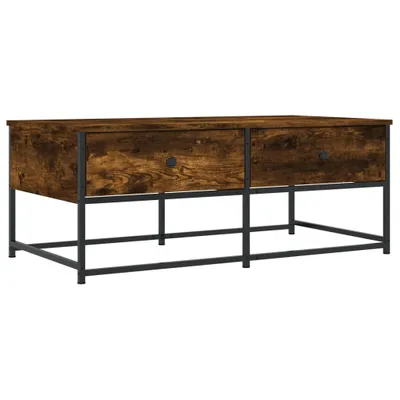 Immagine prodotto di vidaXL Tavolino in rovere fumé 100x51x40 cm Materiale a base di legno