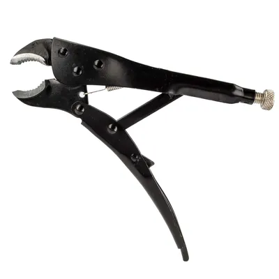 Produktbild von MASTERPROOF PROFESSIONAL Universal Gripzange Feststellzange 250 mm, Einhandbedienung, schwarz lackiert