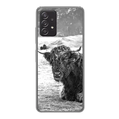Produktbild von MuchoWow® Handyhülle Schutzhülle Hülle für Samsung galaxy a73 Schottischer Highlander - Berg - Tiere Silikon Softcase Handy Hülle - Handyhülle