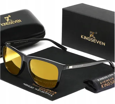 Produktbild von KINGSEVEN 7557 Brille für Nachtfahrten, gelb