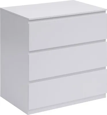 Image de Eazy Living Commode 3 tiroirs Faustine Blanc