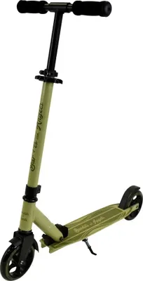 Produktbild von Bandits & Angels Kinderroller Aluminium Streetracer Retro Grün ab 4 Jahren für Jungen und Mädchen – Kinderroller – Klappbar – Verstellbarer Lenker – Roller mit Fußbremse