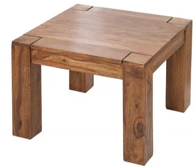 Image de Casa Padrino Designer Table basse en bois massif Naturel 60 x H. 40 cm - Bois massif - Salon Table de salon