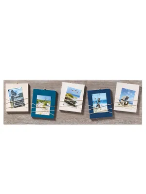 Produktbild von Walther, YO581L,La Casa Galerierahmen blau, für 5 Fotos 8X11 cm