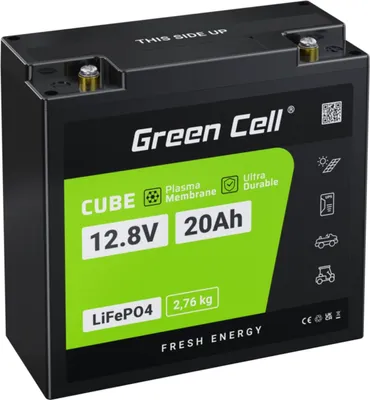 Obrázok produktu pre Autobatéria Green Cell CAV07 Lítium-železo fosfát (LiFePO4) 20 Ah 12,8 V Námorná / voľný čas