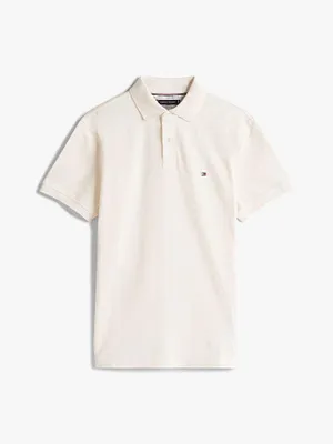 Obrázok produktu pre Tommy Hilfiger polo krémové 2-tlačidlo regular fit jednofarebné