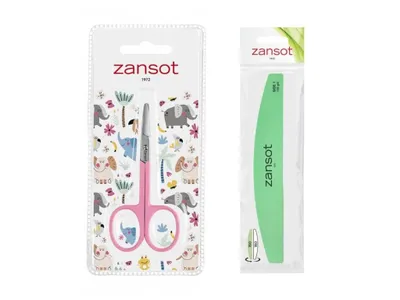 Obrázek produktu pro ZANSOT Nůžky na nehty pro děti růžové + Dvoustranný pilník na nehty