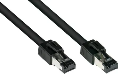 Immagine prodotto di Alcasa 8080-005S Cavo di rete nero 0,5 m Cat8.1 S/FTP (S-STP) (8080-005S)