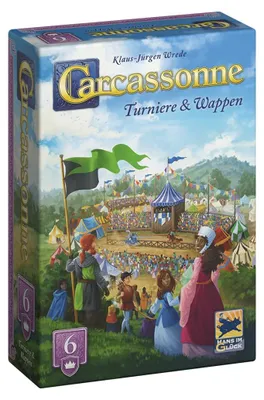 Produktbild von Hans im Glück, Carcassonne – Turniere & Wappen (2025), Familienspiel