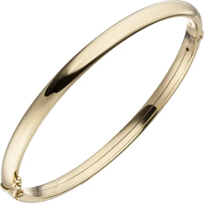 Produktbild von JOBO Armreif Armband oval mit Scharnier 375 Gold Gelbgold Goldarmband Goldarmreif