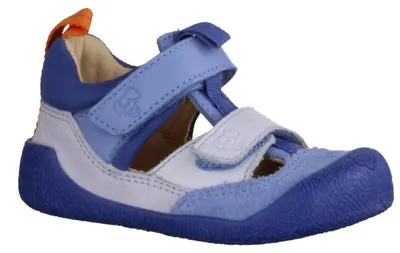 Produktbild von Affenzahn Prewalker Freely 01635-3011 Lauflernsandale, Jungs, Leder, Blau - Kinderschuhe Lauflernschuhe Gr. 18 - 26, Blau, leder/textil