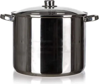 Produktbild von Banquet Living 48722016 30CM 16,2L Kochtopf inkl. Deckel, Edelstahl, 30 cm Durchmesser, Induktionsherd-geeignet