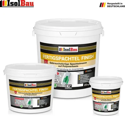 Produktbild von Spachtel masse 5kg-25kg Fertigspachtel Finish Q1-Q4 Glätt Flächen Spachtelmasse bitte wählen sie: 25 kg (0,88€/kg)