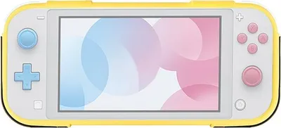 Image de housse de protection 2 en 1 en TPU avec support pour Switch Lite (jaune)