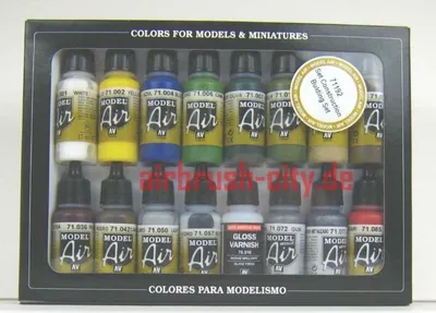 Obrázok produktu pre Vallejo 71.192, 17 ml, Čierna, Hnedá, Šedá, Červená, Biela, Matte, Fľaša