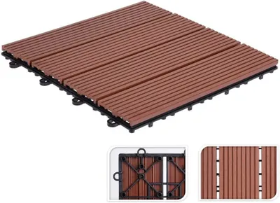 Obrázok produktu pre HOMESTYLING Dlaždice terasové sada 6 ks polywood KO-X64000010