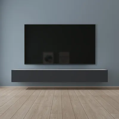 Produktbild von Mai & Mai Fernsehschrank Verdeckter Griff mit Soft-Close Lowboard Hängeschrank für Wohnzimmer in Matt Weiß + Matt Anthrazit BTH: 240x40,2x30 cm Fernsehschrank02